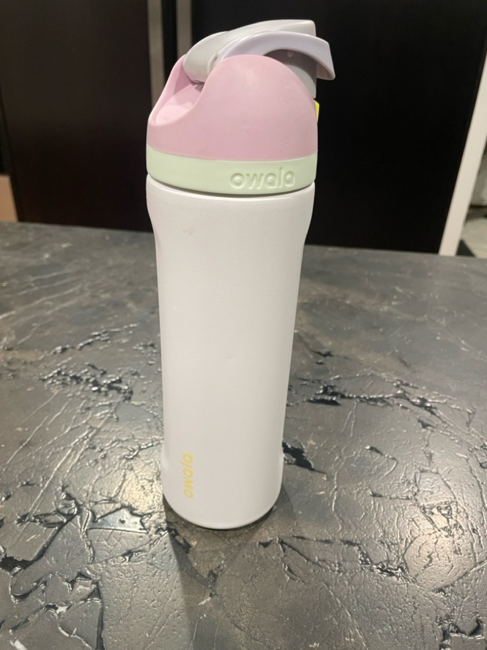 Owala Stainless Water Bottle in Lavender with Pink Lid